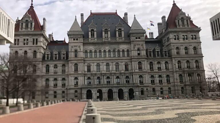 New York State Capitol viewed from Empire State Plaza in Albany