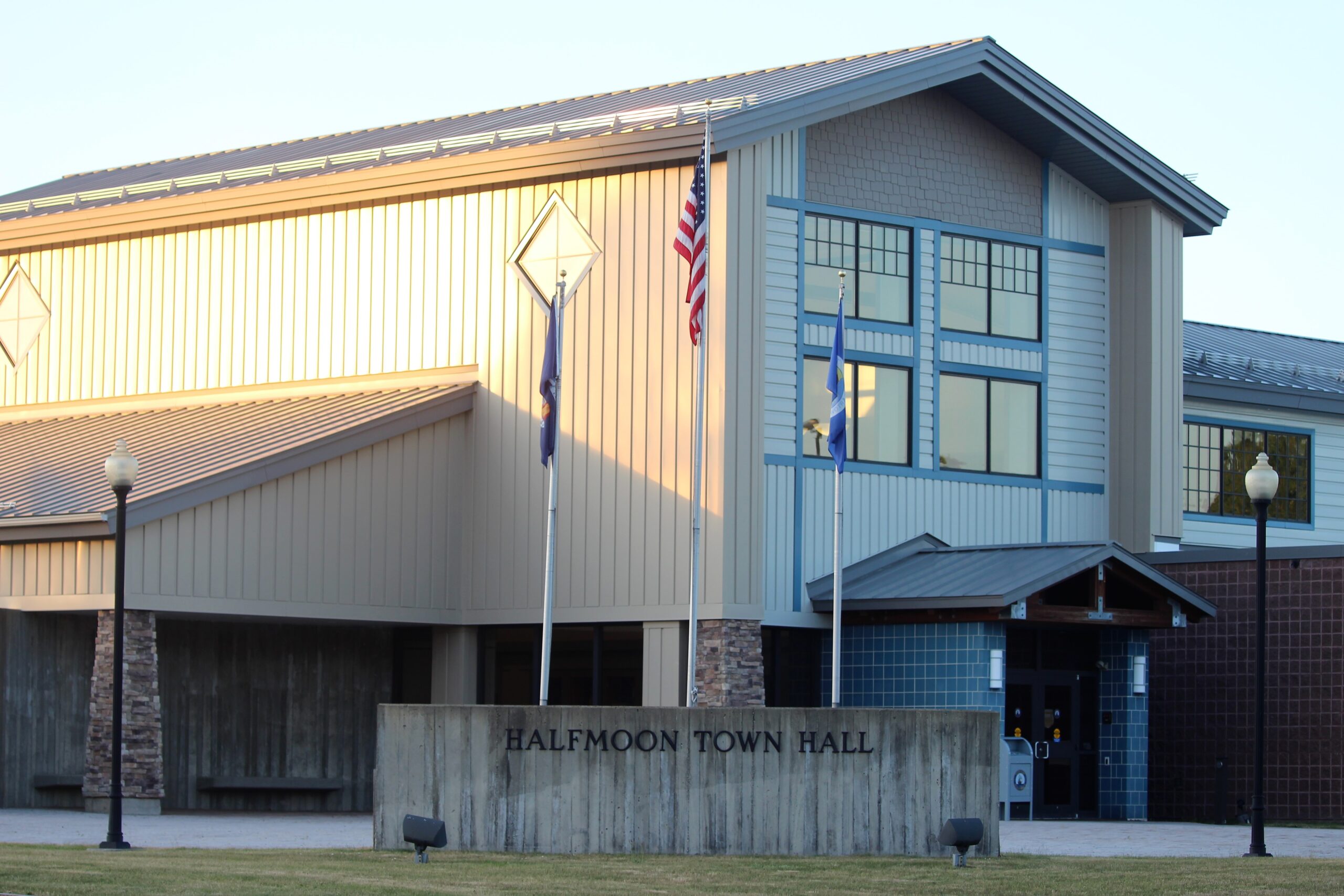 Halfmoon Town Hall at Halfmoon Town Plaza in Halfmoon, New York
