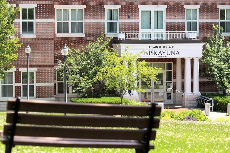 Niskayuna Town Hall on Niskayuna Circle in Niskayuna, New York